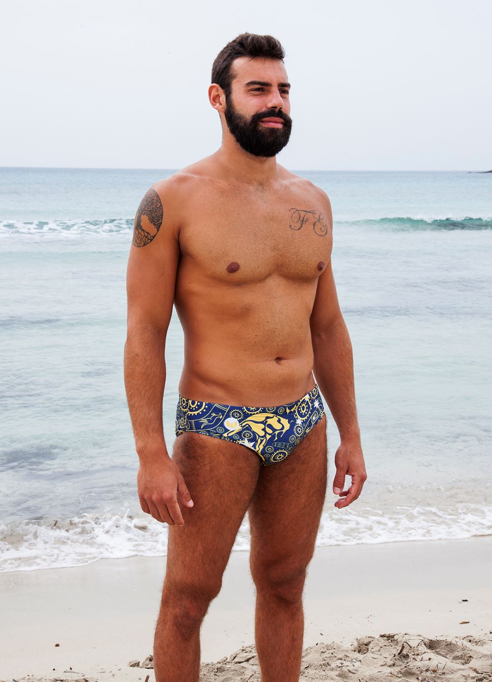 surf Abenily Bañador para hombre con diseño de bandera de Australia para natación playa con cintura elástica y 2 bolsillos 